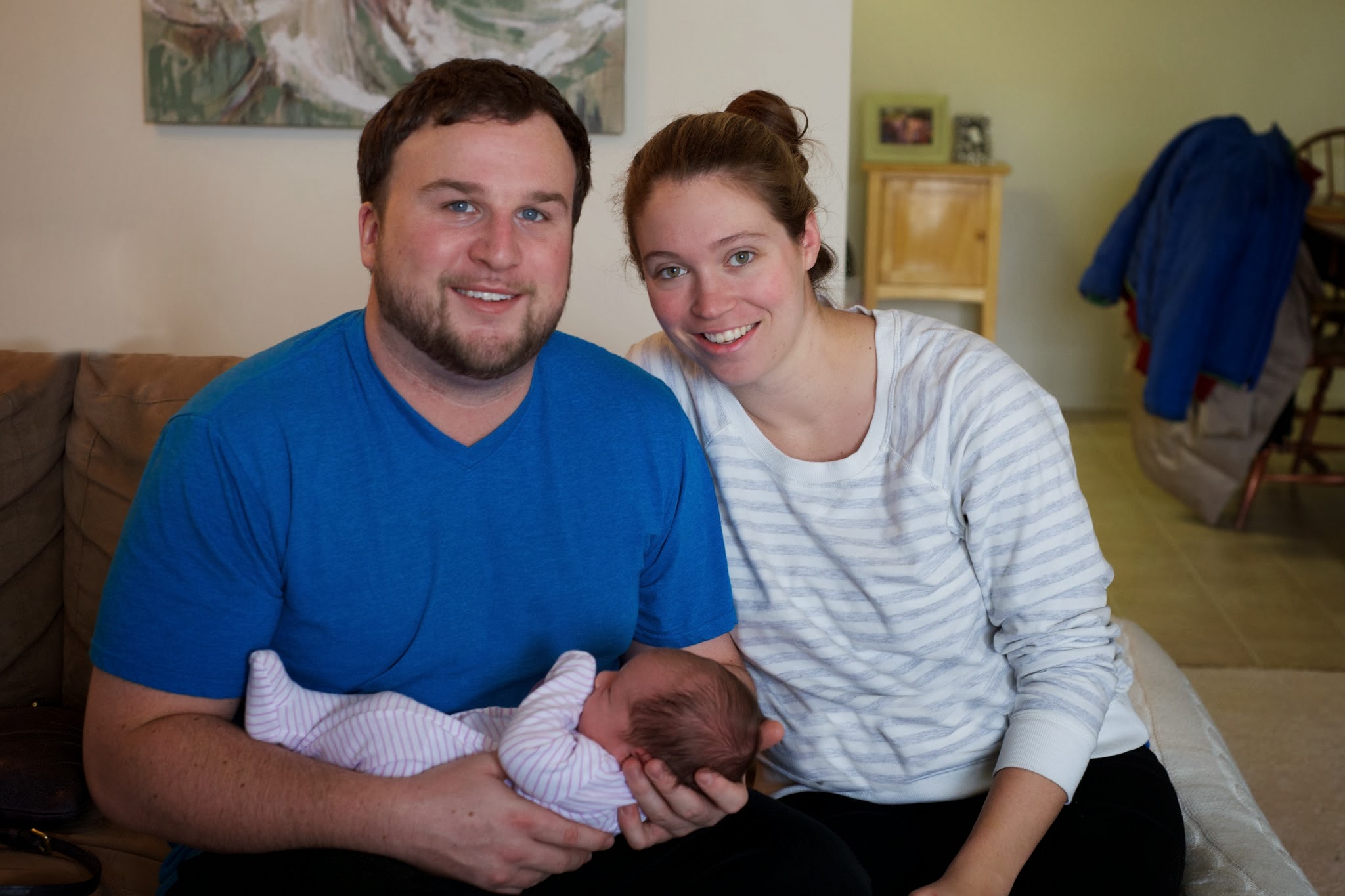 Alex, Abby and Baby Avery