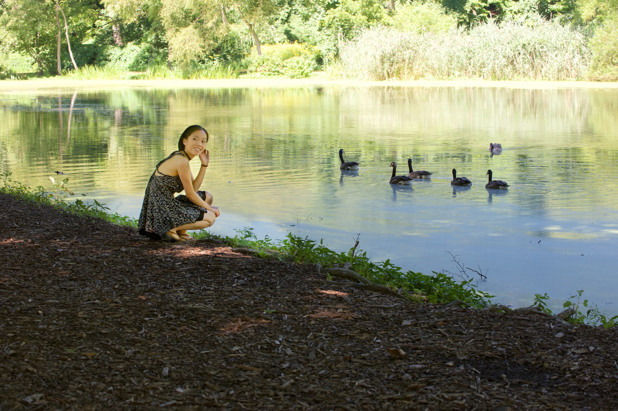 Yumiko at Eastern College Pond