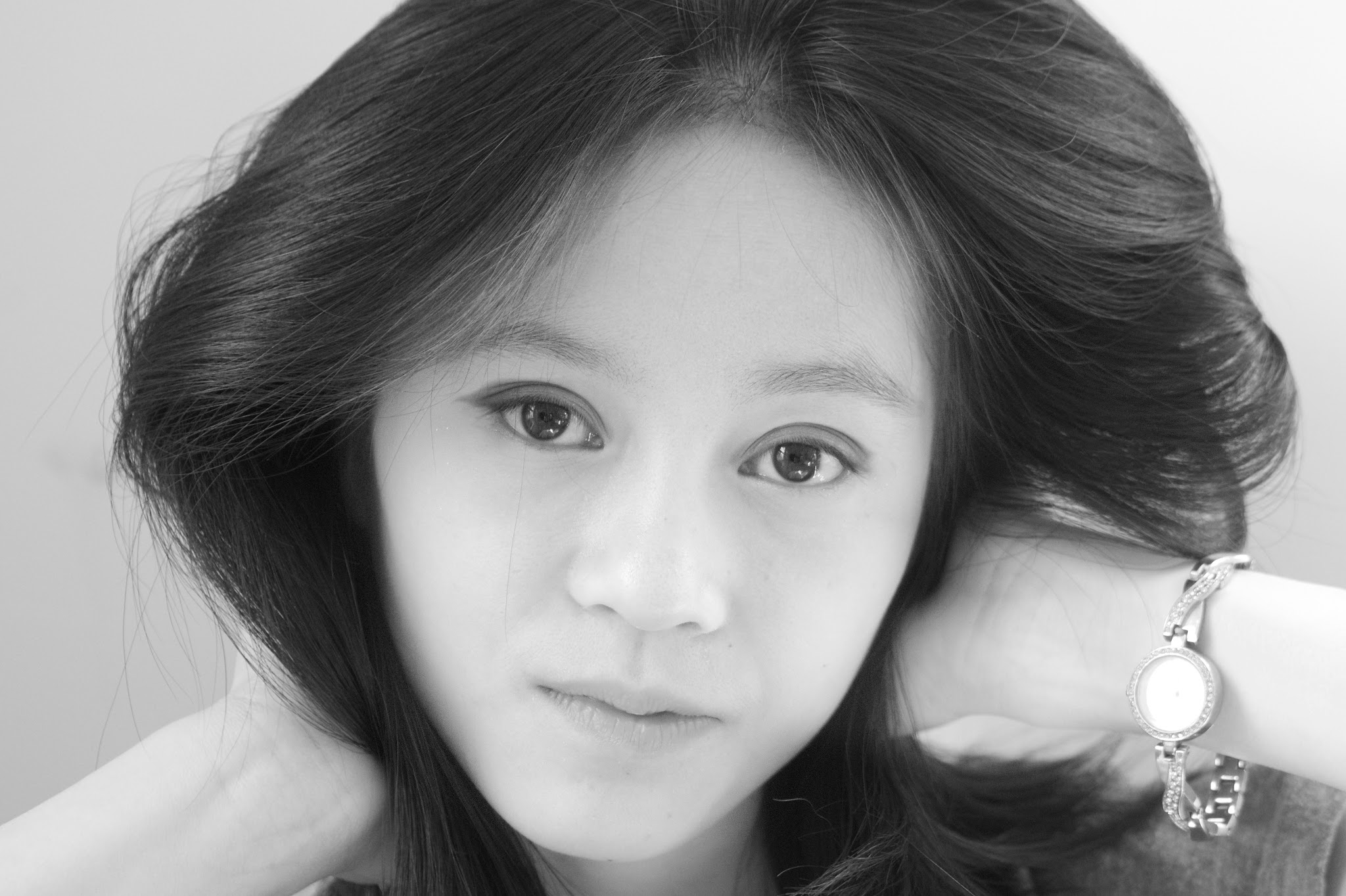 Yumiko in Black and White