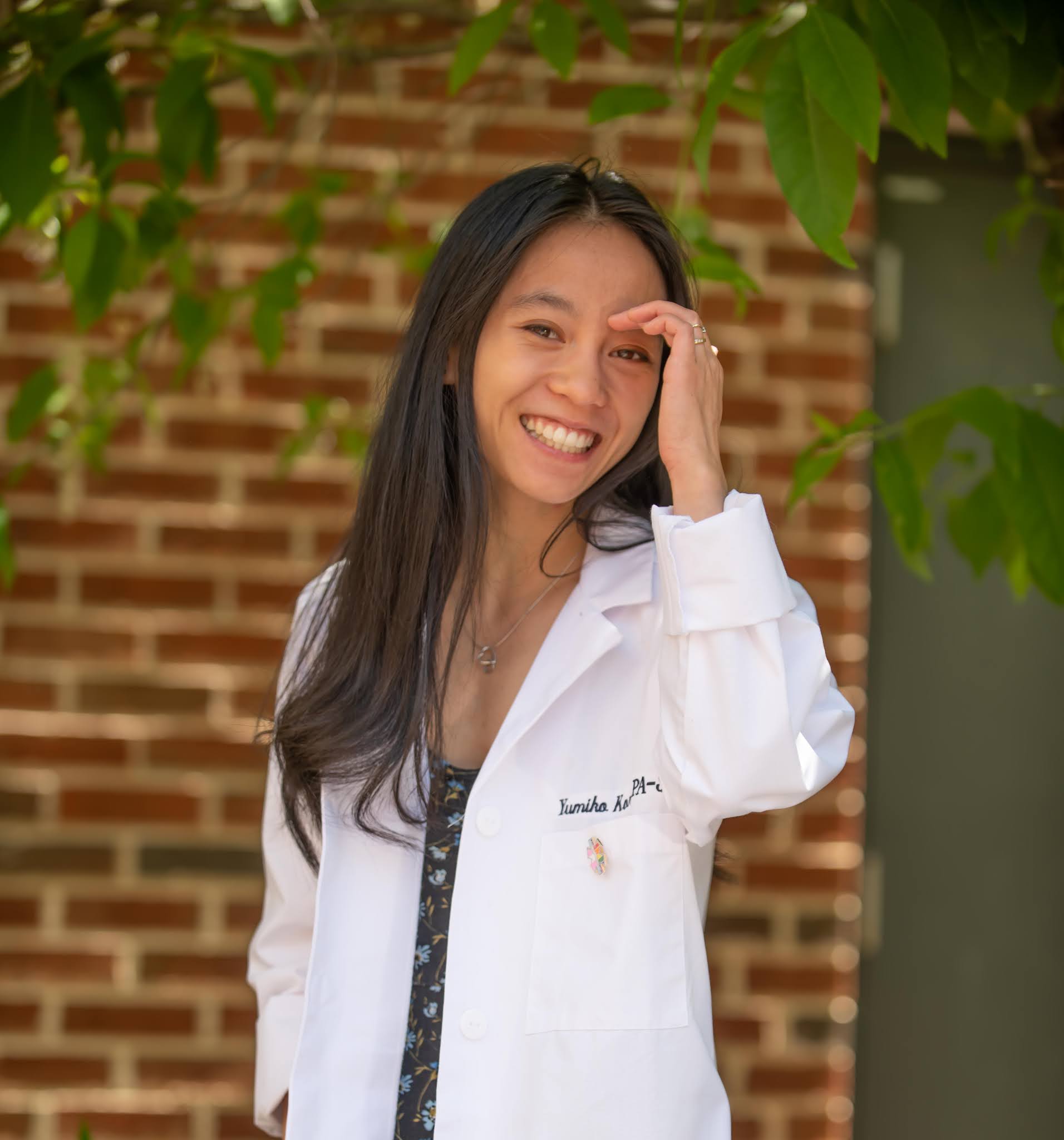 Yumiko in Her White Coat